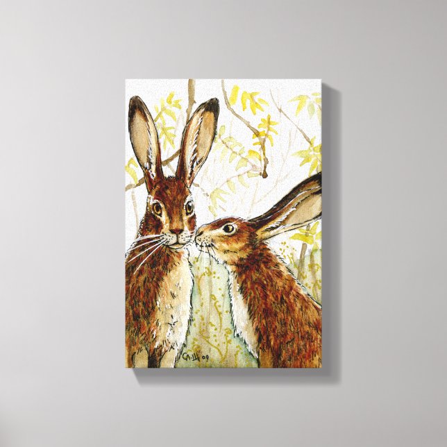 Little Kiss  by  Svetlana Ledneva-Schukina 543 Canvas Print (Front)