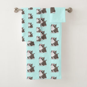 Little Kitten Bath Towels - Your Colours / Text