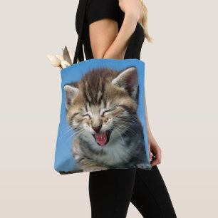 Little Kitten in a Tree Tote Bag
