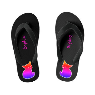 Little kitten kid's flip flops