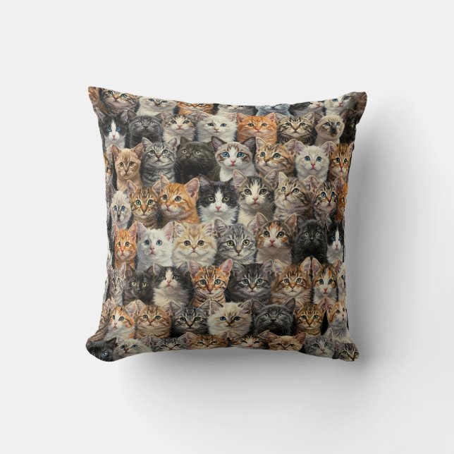 Little Kittens Parade  Cushion (Front)