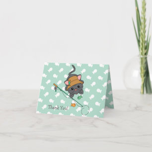 Little Kitty Birthday - Customised Thank You Card