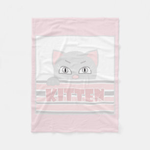 Little kitty fleece blanket