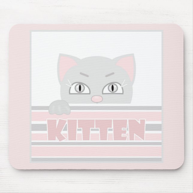 Little kitty mouse mat (Front)