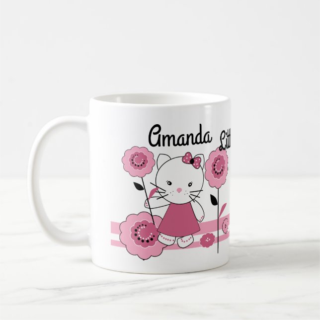 Little kitty . personalised decor coffee mug (Left)