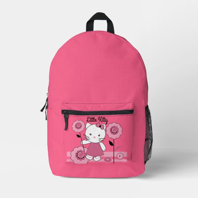 Little kitty printed backpack (Front)