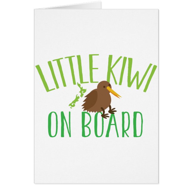 Little kiwi on board (Cute New Zealand maternity) (Front)