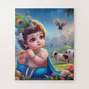 Little Krishna 50-Piece Jigsaw Puzzle" Jigsaw Puzzle