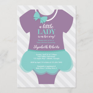 Little Lady Baby Shower Invitation