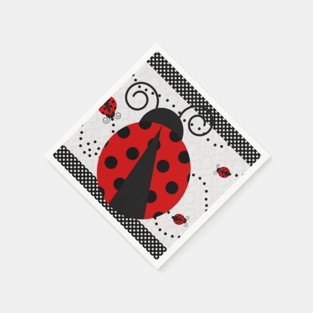 Little Lady Baby Shower Napkins (Corner)