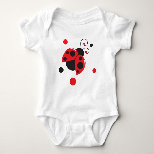 Little Lady Ladybug baby Bodysuit (Front)