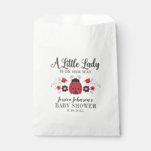 Little Lady Ladybug Girl Baby Shower  Favour Bags