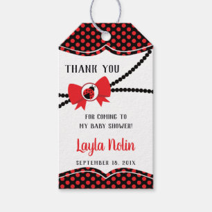 Little Lady Thank You Tag, Favour, Ladybug Gift Tags