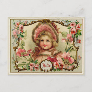 Little Lady Vintage Reproduction Postcard