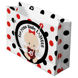 little ladybug add message baby party bag