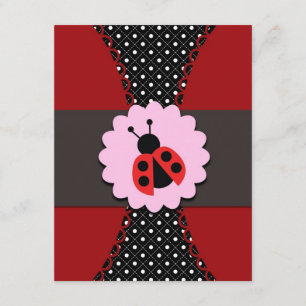 Little Ladybug Birthday Invitation for Kids