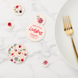 Little Ladybug Birthday Party Confetti
