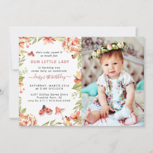Little Ladybug   Birthday Party Invitation