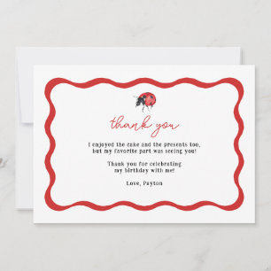 Little Ladybug Birthday Thank You