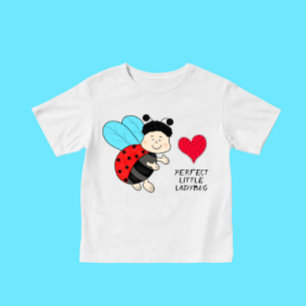 Little ladybug boy with heart baby T-Shirt