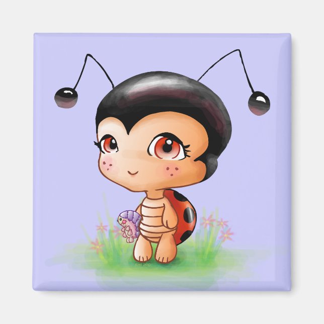 Little Ladybug Girl Magnet (Front)