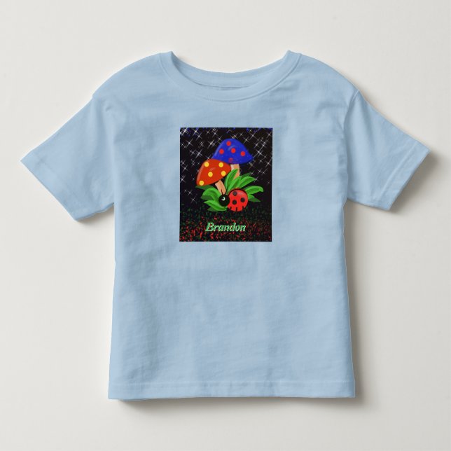 Little Ladybug, Personalised Toddler T-shirt (Front)