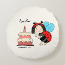 Little ladybug with cake