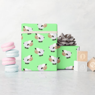 Little Lamb and Mint Wrapping Paper