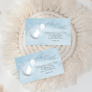 Little Lamb Baby Shower Book Request  Enclosure Card