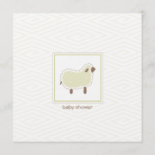 Little Lamb Baby Shower Invitation