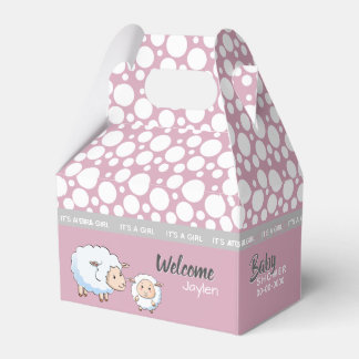 Little Lamb Baby Shower Supplies Favour Box