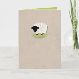 Little Lamb Blank Note Card (5 Colour Options)