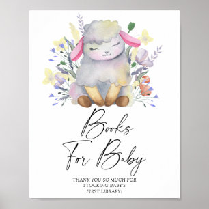 Little lamb - books for baby poster