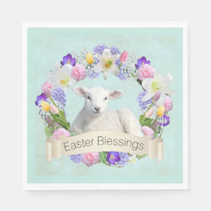 Little Lamb Easter Paper Napkins