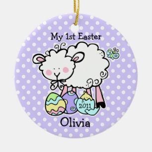Little Lamb Easter Personalised Ornament