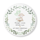 Little Lamb Greenery  Wreath Baby First Christmas