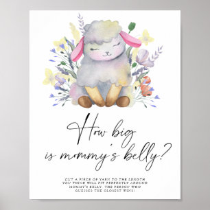 Little lamb - how big is mummy's belly game  poster