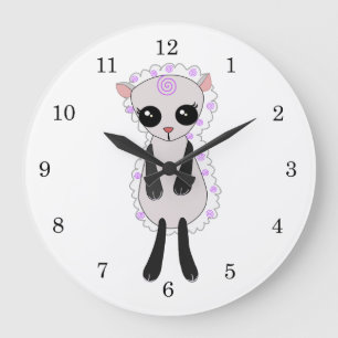 Little Lamb Large Clock