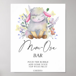 Little lamb - Mon-osa bar Poster