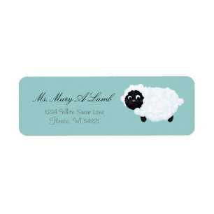 "Little Lamb" Personalised Return Address Labels