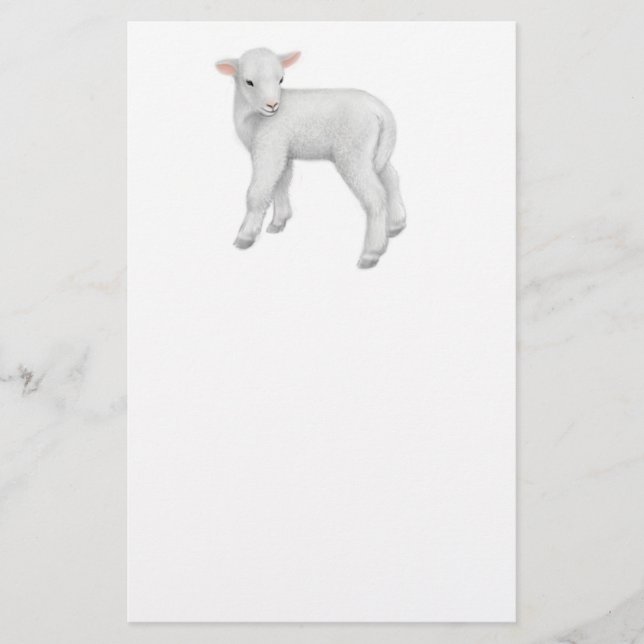 Little Lamb Stationery (Front)