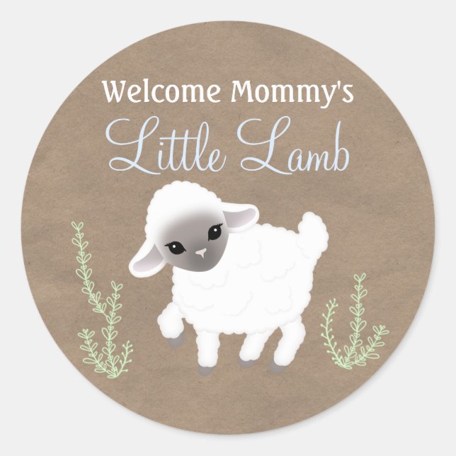 Little Lamb Sticker (Front)