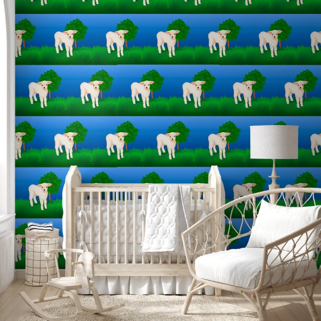 Little Lamb Wallpaper (Kids)