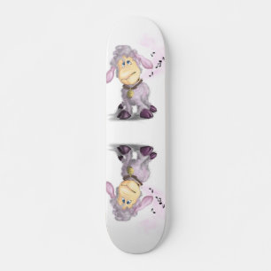 Little Lamb with Bell - Add Your Text / Name Skateboard