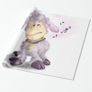 Little Lamb with Bell Wrapping Paper Gift