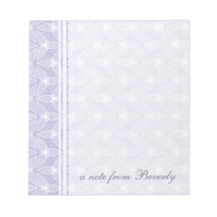 Little Leaf Personalised Notepad - Periwinkle