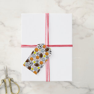 Little League Sports Balls Kids Team Colourful Fun Gift Tags