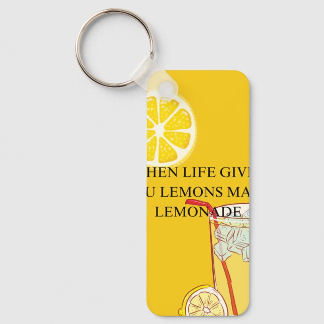 Little Lemon Charm Key Ring (Front)
