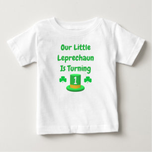 Little Leprechaun 1st Birthday Baby T-Shirt