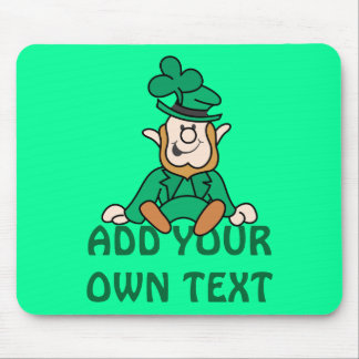 Little Leprechaun - Add Your Own Text Mouse Mat